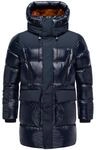 STONE HARBOUR Herren Winter Steppmantel mit Kapuze "Nelioon XX" Navy S