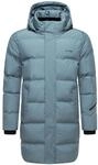 Winter Steppmantel mit abnehmbarer Kapuze "Thadeek XX" Stormy Blue S