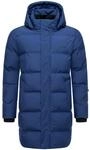 Winter Steppmantel mit abnehmbarer Kapuze "Thadeek XX" Navy S