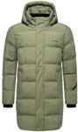 Winter Steppmantel mit abnehmbarer Kapuze "Thadeek XX" Dusty Olive S