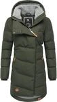Wasserdichter Winter Steppmantel mit Kapuze "Pavla" Dark Olive22 4XL