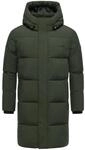 Winter Steppmantel mit Kapuze "Hadrieen XX" Dark Olive XL