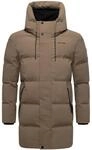 Gesteppter Kurzmantel mit Kapuze "Darianoo XX" Stone Brown L