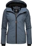 Leichte &Uuml;bergangsjacke mit Kapuze "Brombeere" Dusty Blue M