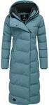 wasserdichter Winter Steppmantel "Pavla Long" Stone Blue25 XS