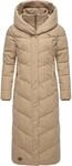 Steppmantel mit Kapuze "Natalka Extralong" Taupe24 XS