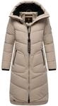 Steppmantel mit Kapuze "Benikoo" Light Taupe XXXL