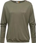 Leichtes Lamgarm-Shirt mit Kn&ouml;pfen "Sedda" Olive S