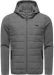 Steppjacke Outdoor-Jacke mit Kapuze "Rendy Tech YOUMODO" Stone Grey 4XL