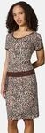Gemustertes Minikleid "Baomi Zoo YOUMODO" Brown XS