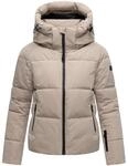 Steppjacke mit abnehmbarer Kapuze "Frostherz XIV" Light Taupe XL