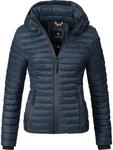 Leichte Steppjacke mit Kapuze "Samtpfote" Blau L