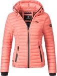 Leichte Steppjacke mit Kapuze "Samtpfote" Coral XS
