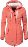 &Uuml;bergang Softshell-Mantel mit Kapuze "Zimtzicke" Coral M