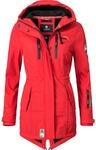 &Uuml;bergang Softshell-Mantel mit Kapuze "Zimtzicke" Rot S