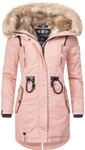 Winterparka mit Kunstfell-Kapuze "Bombii" Rosa M