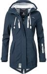 &Uuml;bergang Softshell-Mantel mit Kapuze "Zimtzicke" Blau S