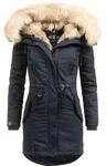 Winterparka mit Kunstfell-Kapuze "Bombii" Blau M