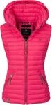 Leichte Steppweste mit abnehmbarer Kapuze "Shadaa" Rosa XS