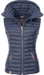 Leichte Steppweste mit abnehmbarer Kapuze "Shadaa" Navy S