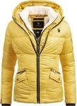 Winter Steppjacke mit Kapuze "Megan" Gelb M