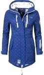 &Uuml;bergang Softshell-Mantel mit Kapuze "Zimtzicke" Blue Dots L