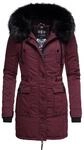 Winterparka mit abnehmbarem Kunstfell "Luluna Prc" Weinrot XS