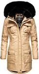 Wintermantel mit abnehmbarer Kapuze "Tiniis" Beige M