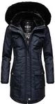 Wintermantel mit abnehmbarer Kapuze "Tiniis" Navy XL