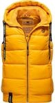 Warme Steppweste mit Kapuze "Kassidy" Yellow XS