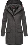 Wasserdichter Softshell-Mantel lang mit Kapuze "Mayleen" Anthracite XS