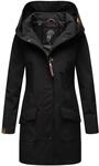 Wasserdichter Softshell-Mantel lang mit Kapuze "Mayleen" Black XS