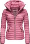 Leichte Steppjacke mit Kapuze "L&ouml;wenbaby" Himbeere S