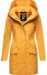 Wasserdichter Softshell-Mantel lang mit Kapuze "Mayleen" Amber Yellow L