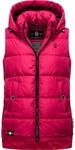 Warme Steppweste mit abnehmbarer Kapuze "Zarinaa" Fuchsia XL