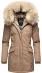Winterparka mit Kapuze "Cristal" Taupe Grey S
