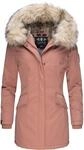 Winterparka mit Kapuze "Cristal" Terracotta S