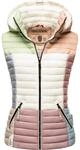 Leichte Steppweste mit abnehmbarer Kapuze "Shadaa Multikulti" Multicolour Pastel M