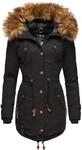 Winterparka mit abnehmbarem Kunstfell "La Viva Prc" Schwarz XS