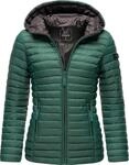 Leichte Steppjacke mit Kapuze "Asraa" Dark Green XS