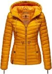 Leichte Steppjacke mit Kapuze "Aniyaa" Yellow XXL