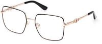 Guess Damen Guess GU2953 005 Optische Fassungen Metall Schwarz Quadratisch Normal