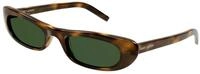 SAINT LAURENT Damen SAINT LAURENT SL 557 SHADE 002 Sonnenbrillen Acetat Havanna Gr&uuml;n