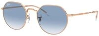 Ray - Ban Unisex Ray - Ban RB3565 JACK 92023F Sonnenbrillen Metall Gold Blau