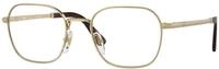 Persol Unisex Persol PO1010V 515 Optische Fassungen Metall Gold Transparent Pillow
