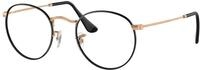 Ray - Ban Unisex Ray - Ban RX3447V ROUND METAL 3173 Optische Fassungen Metall Schwarz