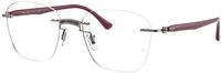 Ray - Ban Unisex Ray - Ban RX8769 1140 Optische Fassungen Titan Bordeaux Quadratisch