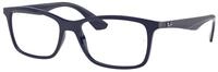 Ray - Ban Unisex Ray - Ban RX7047 8100 Optische Fassungen Injiziert Blau Transparent