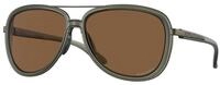 Oakley Damen Oakley OO4129 SPLIT TIME 412925 Sonnenbrillen Metall Gr&uuml;n Kupfer Rund