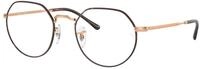 Ray - Ban Unisex Ray - Ban RX6465 JACK 3176 Optische Fassungen Metall Havanna